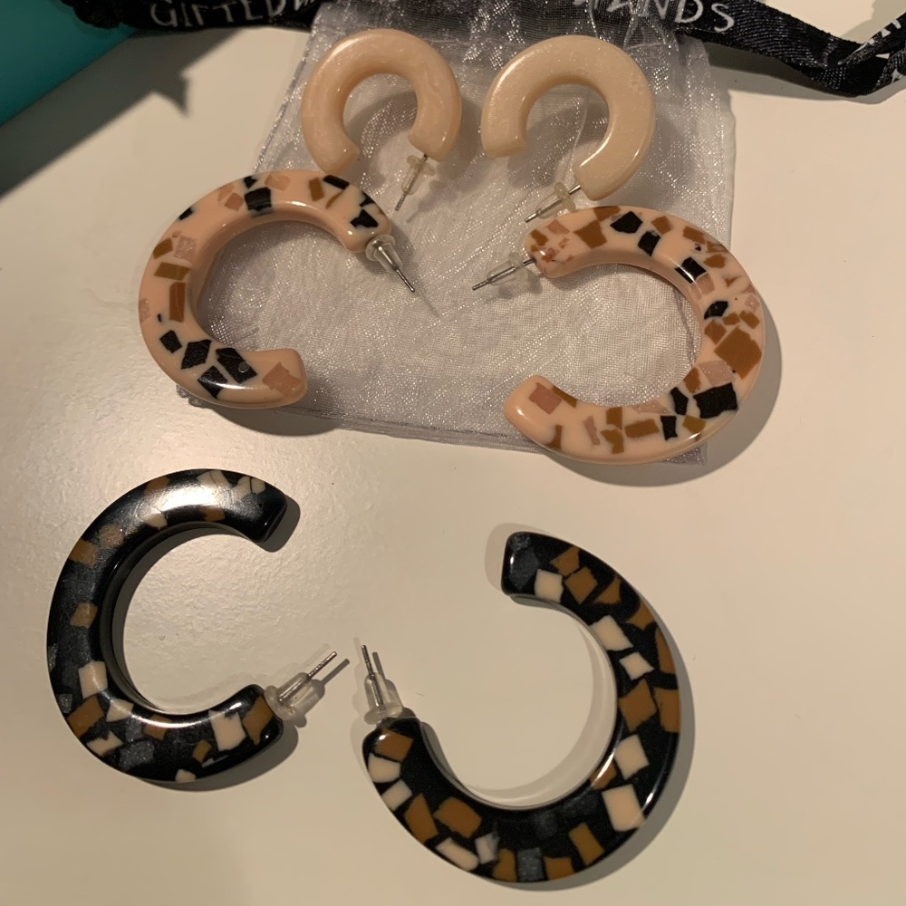 Handmade bamboo earrings